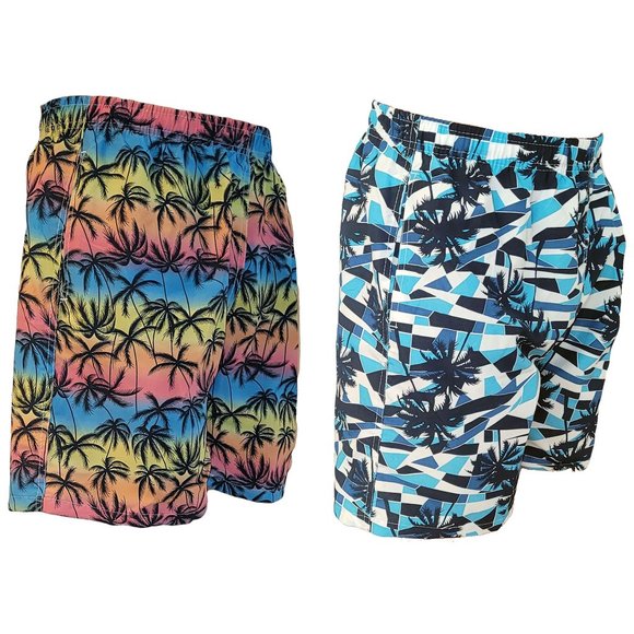 iBerryNY Other - 2 x Men Swimming Trunks, Beach Board Swim Shorts,